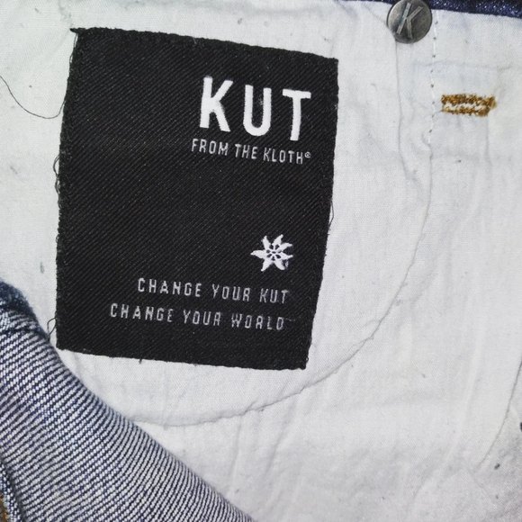 Kut from the Kloth Connie distressed denim pencil skirt, size 2 - Picture 7 of 8